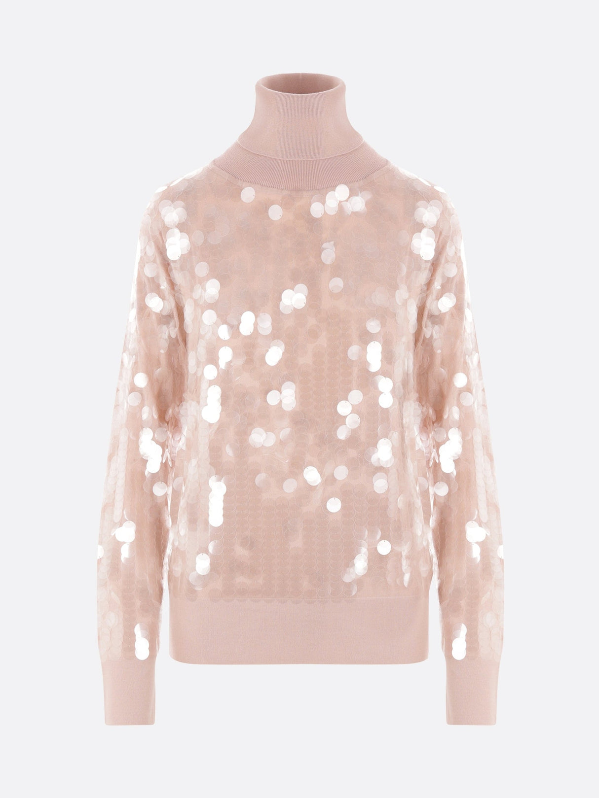 Wool Turtleneck With Sequins