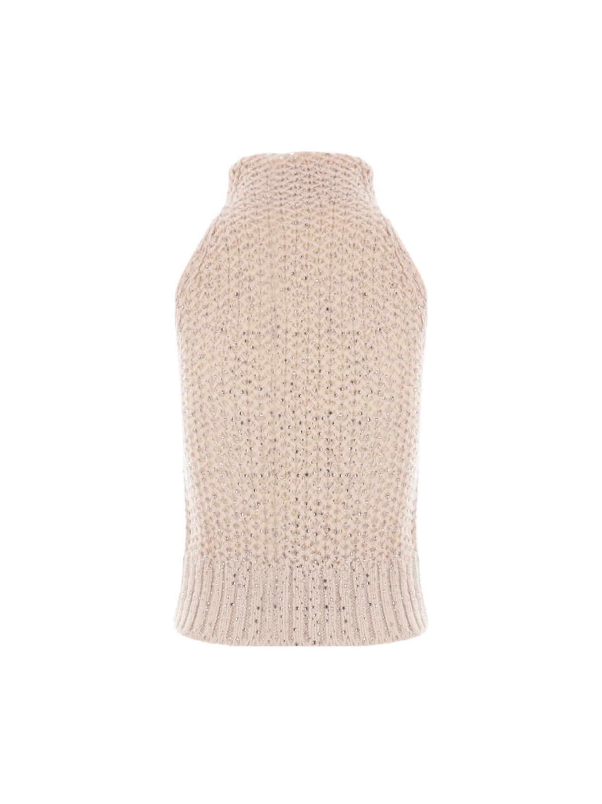 Sleeveless Wool Blend Sweater-ERMANNO SCERVINO-JOHN JULIA