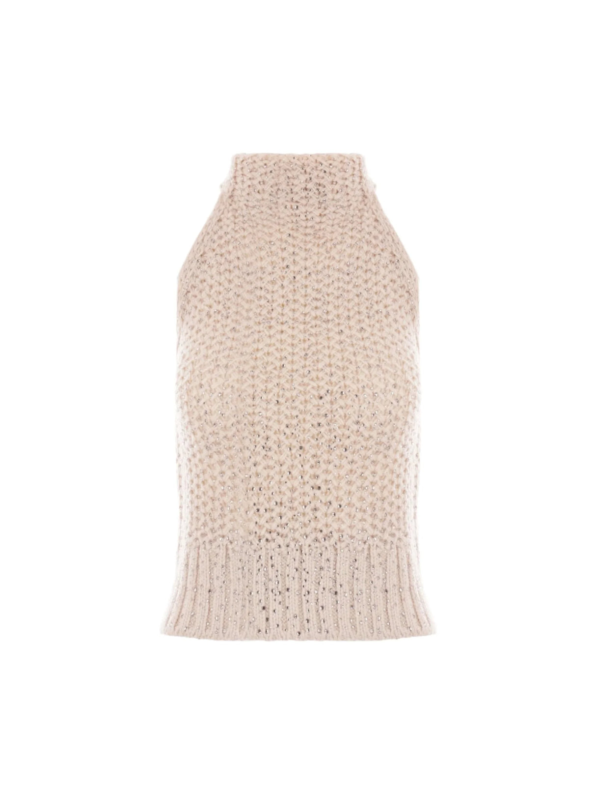 Sleeveless Wool Blend Sweater-ERMANNO SCERVINO-JOHN JULIA