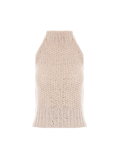 Sleeveless Wool Blend Sweater-ERMANNO SCERVINO-JOHN JULIA