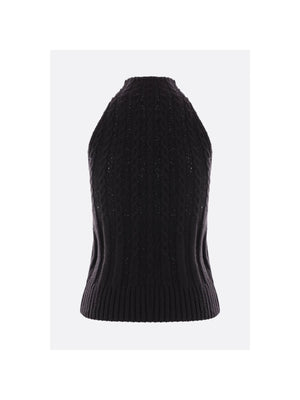 ERMANNO SCERVINO-Sleeveless Wool Blend Sweater-JOHN JULIA