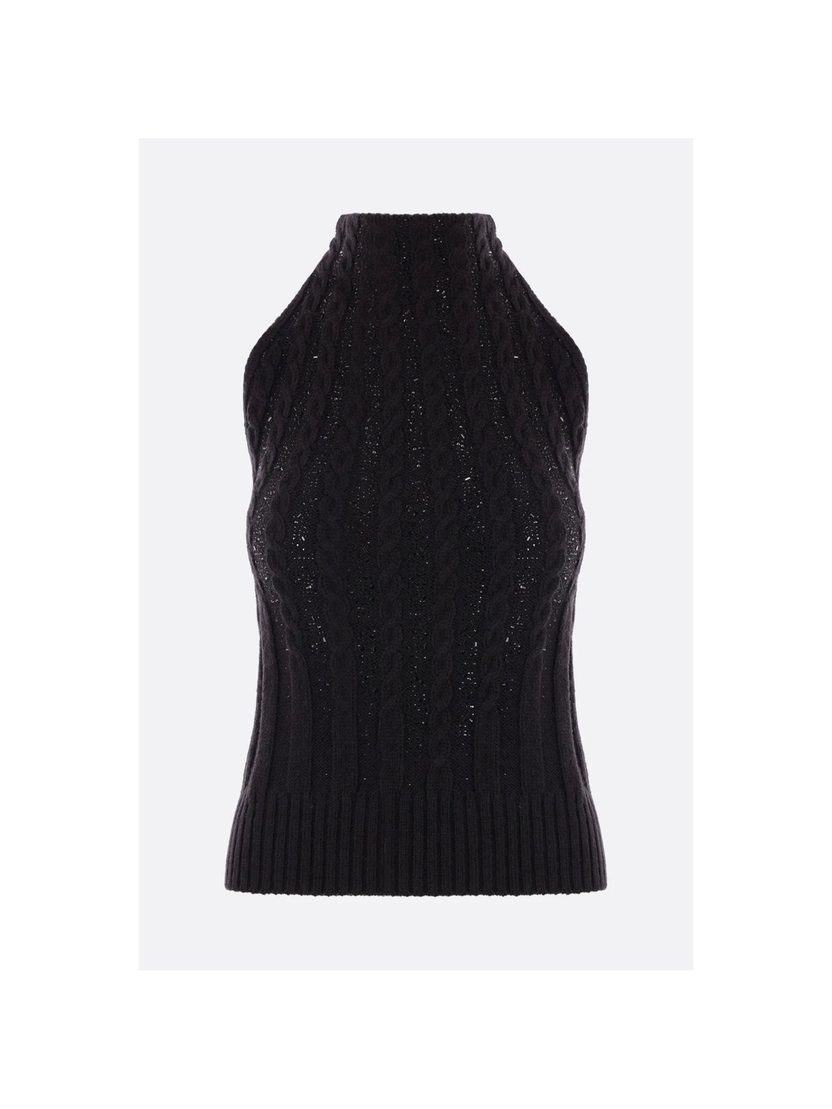 ERMANNO SCERVINO-Sleeveless Wool Blend Sweater-JOHN JULIA