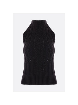 ERMANNO SCERVINO-Sleeveless Wool Blend Sweater-JOHN JULIA