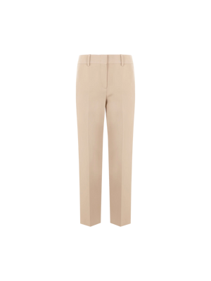 ERMANNO SCERVINO-Slim-fit Cady Trousers-JOHN JULIA