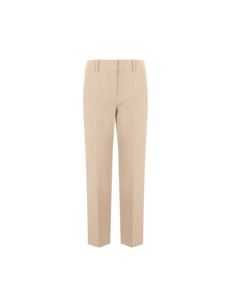 ERMANNO SCERVINO-Slim-fit Cady Trousers-JOHN JULIA