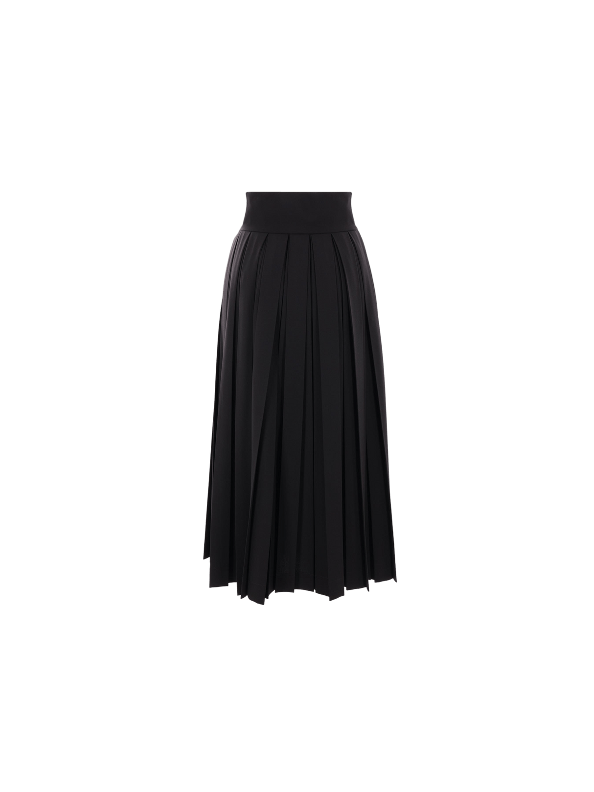 Stretch Wool Pleated Skirt-ERMANNO SCERVINO-JOHN JULIA