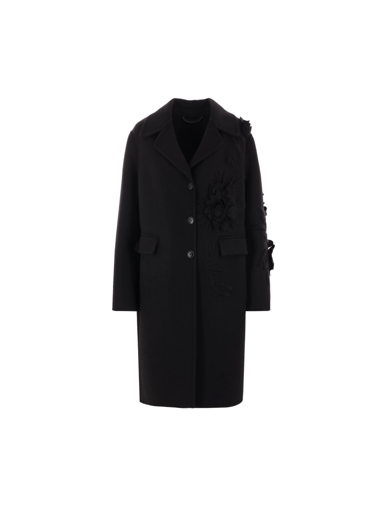 Ermanno Scervino Houndstooth Wool Coat-Ermanno Scervino-JOHN JULIA