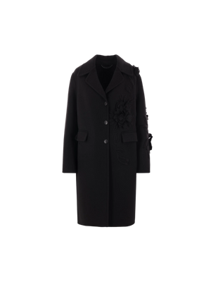 Ermanno Scervino Houndstooth Wool Coat-Ermanno Scervino-JOHN JULIA