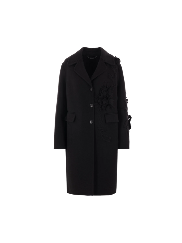 Ermanno Scervino Houndstooth Wool Coat-Ermanno Scervino-JOHN JULIA