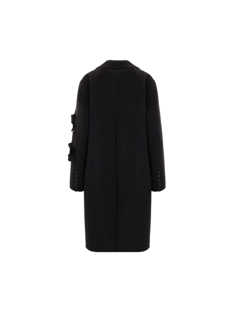 Ermanno Scervino Houndstooth Wool Coat-Ermanno Scervino-JOHN JULIA