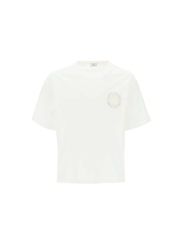 Embroidery Cotton T-Shirt ETRO JOHN JULIA.