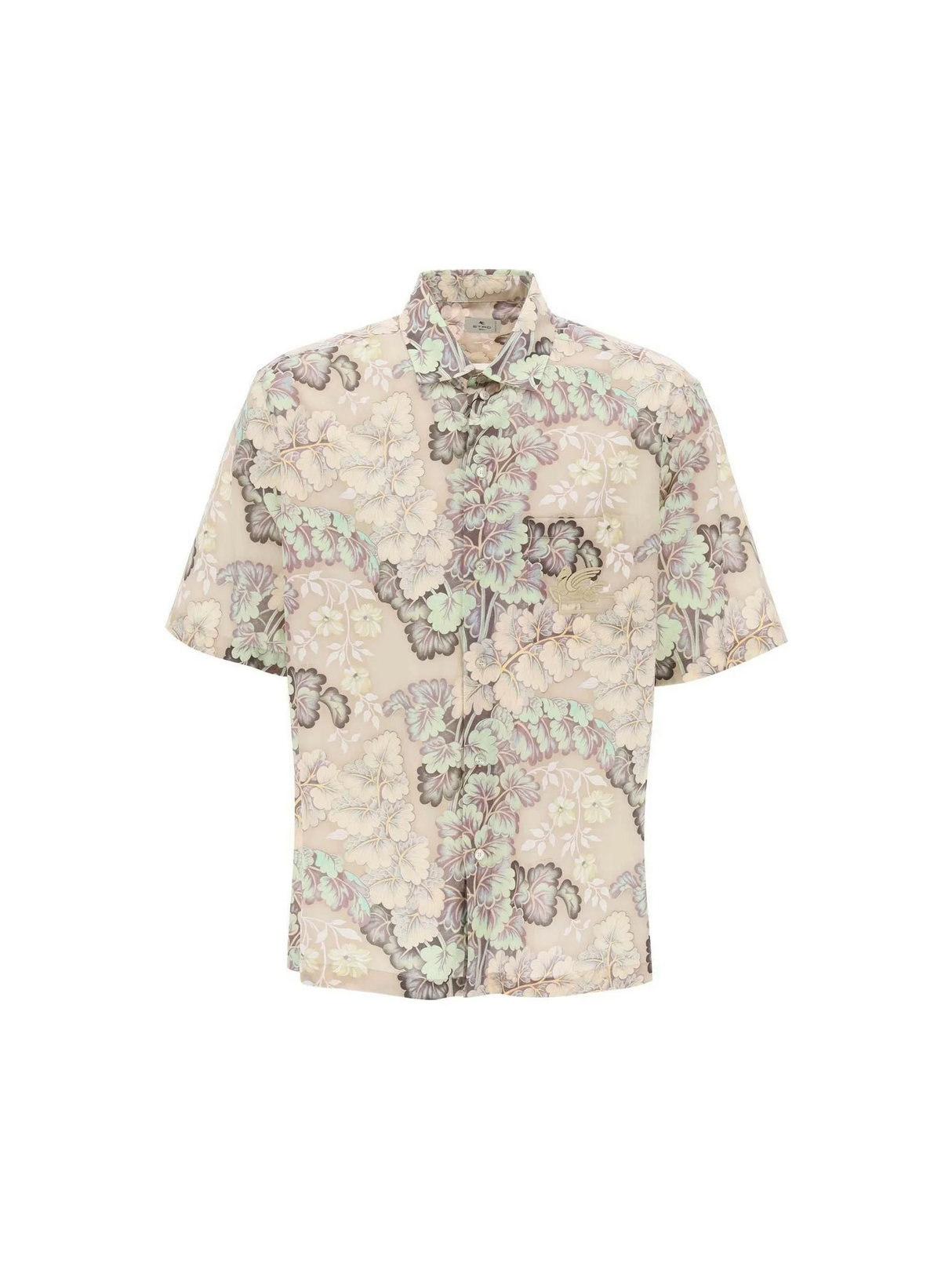 Floral Cotton Voile Short-Sleeve Shirt ETRO JOHN JULIA.