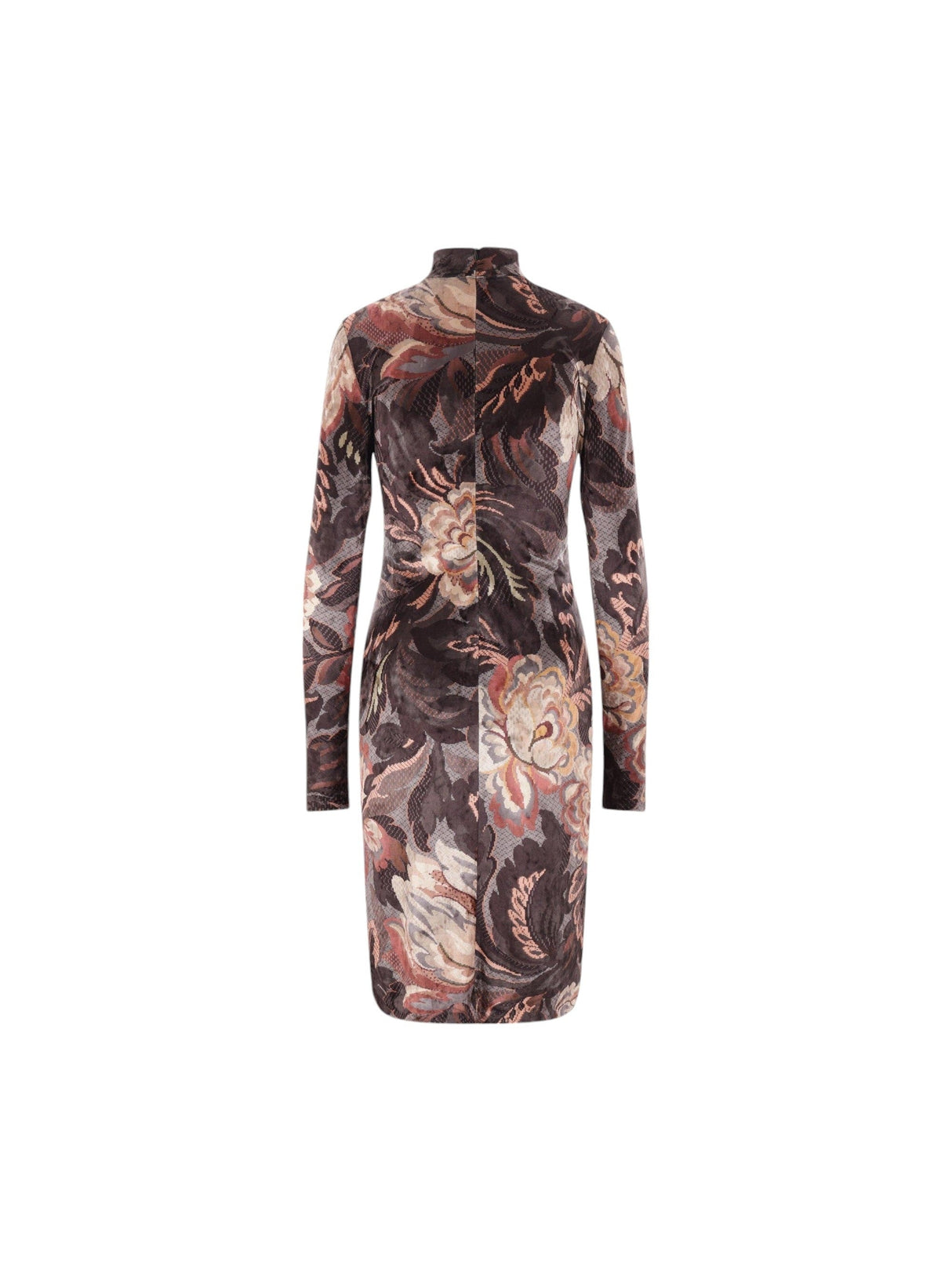 Floral Foliage Print Velvet Dress-ETRO-JOHN JULIA