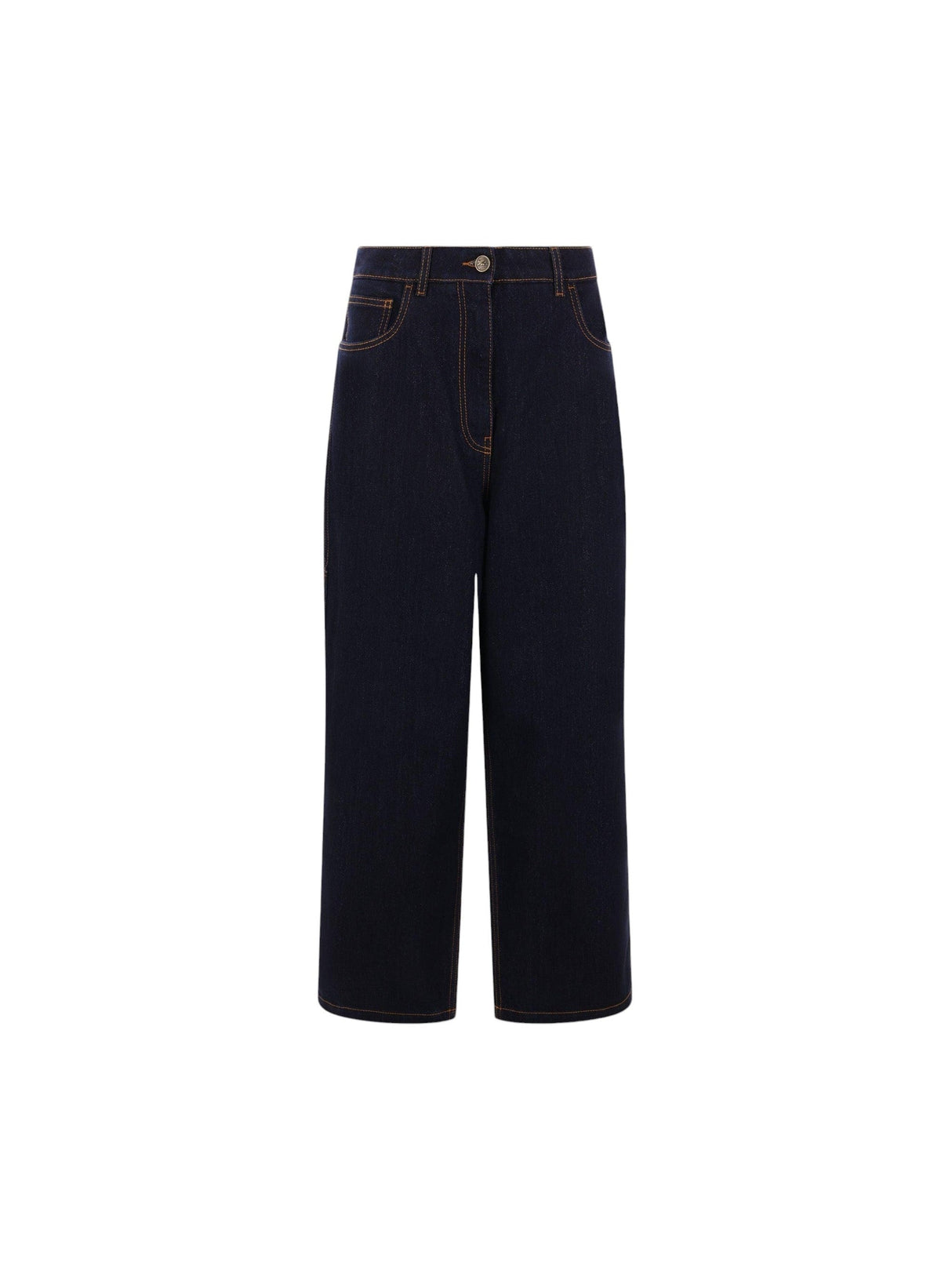 Lurex Denim Baggy Jeans-ETRO-JOHN JULIA