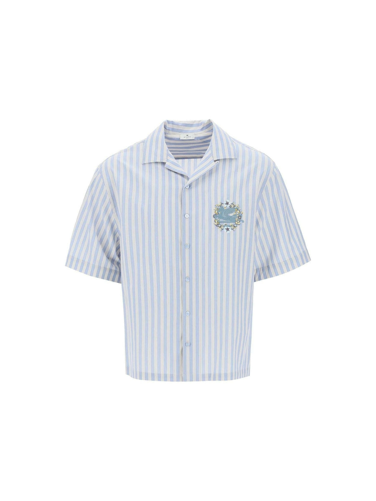 Striped Pegasus Bowling Shirt.