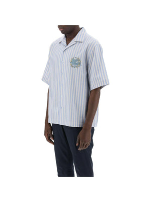 Striped Pegasus Bowling Shirt.