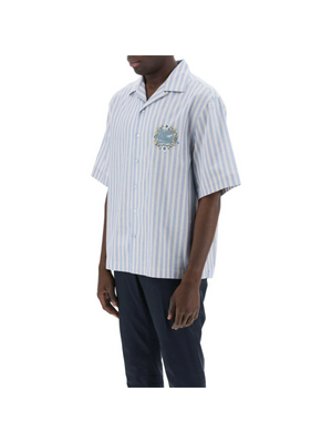 Striped Pegasus Bowling Shirt.