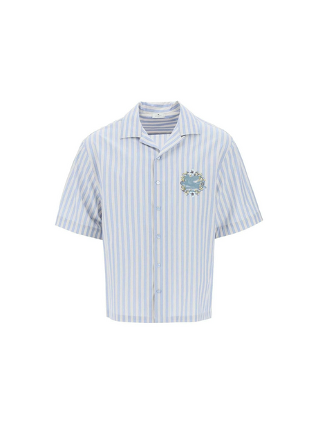 Striped Pegasus Bowling Shirt.