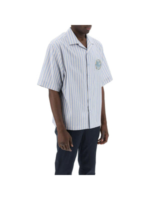 Striped Pegasus Bowling Shirt.