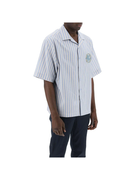 Striped Pegasus Bowling Shirt.