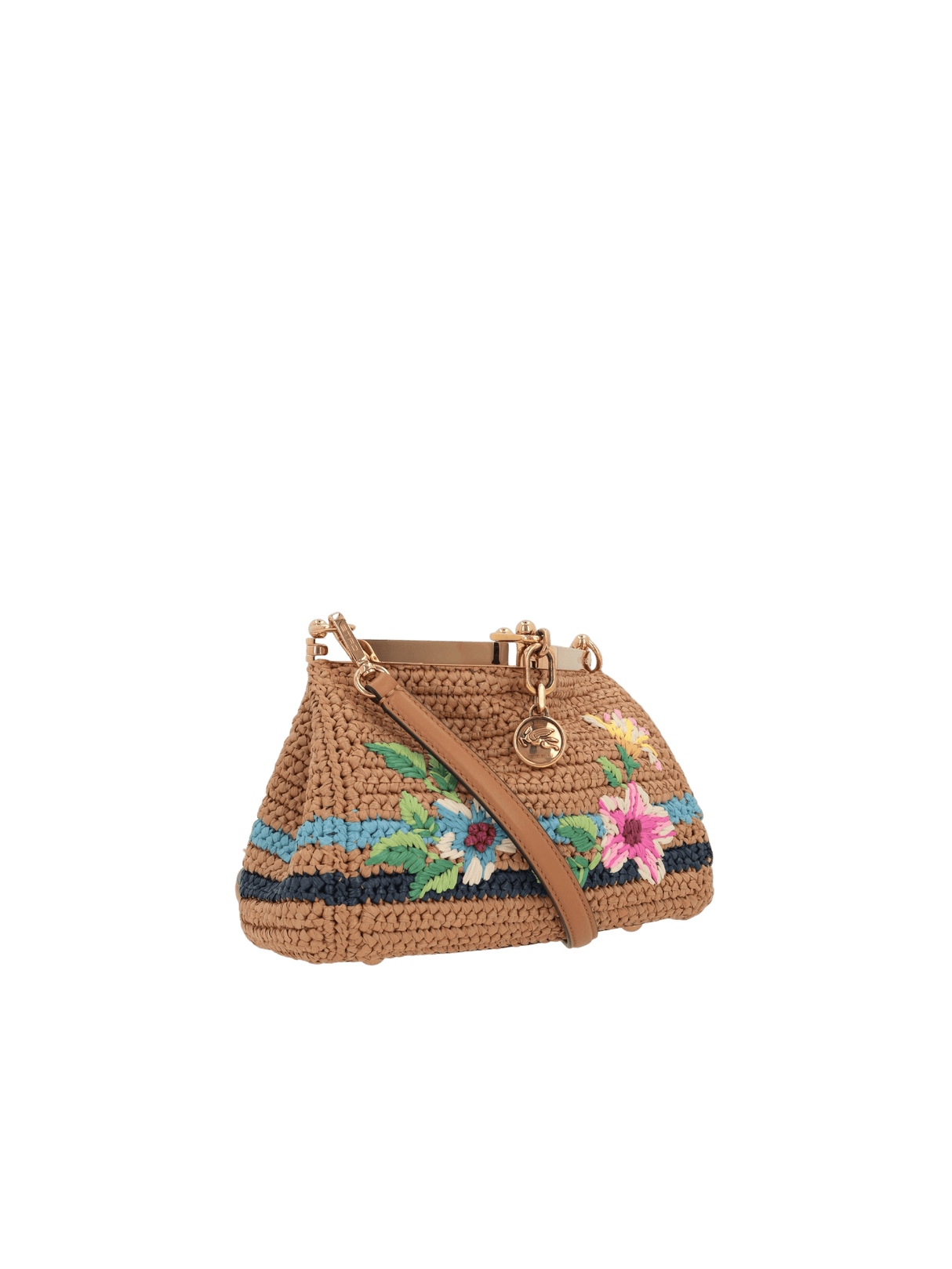 Synthetic Raffia Vela Mini Crossbody Bag-ETRO-JOHN JULIA