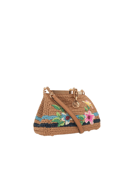 Synthetic Raffia Vela Mini Crossbody Bag-ETRO-JOHN JULIA