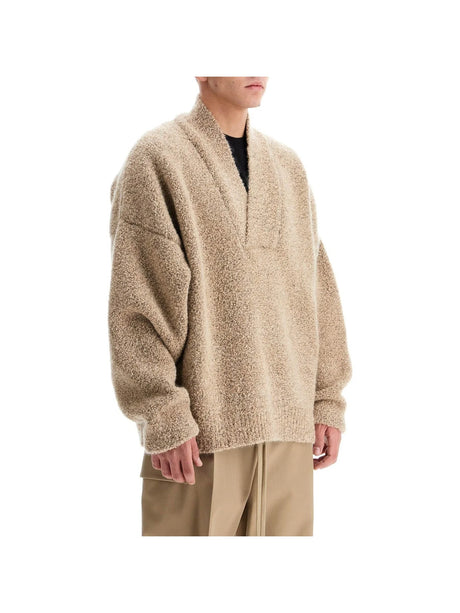 Bouclé Knit Oversized Sweater-Fear of God-JOHN JULIA