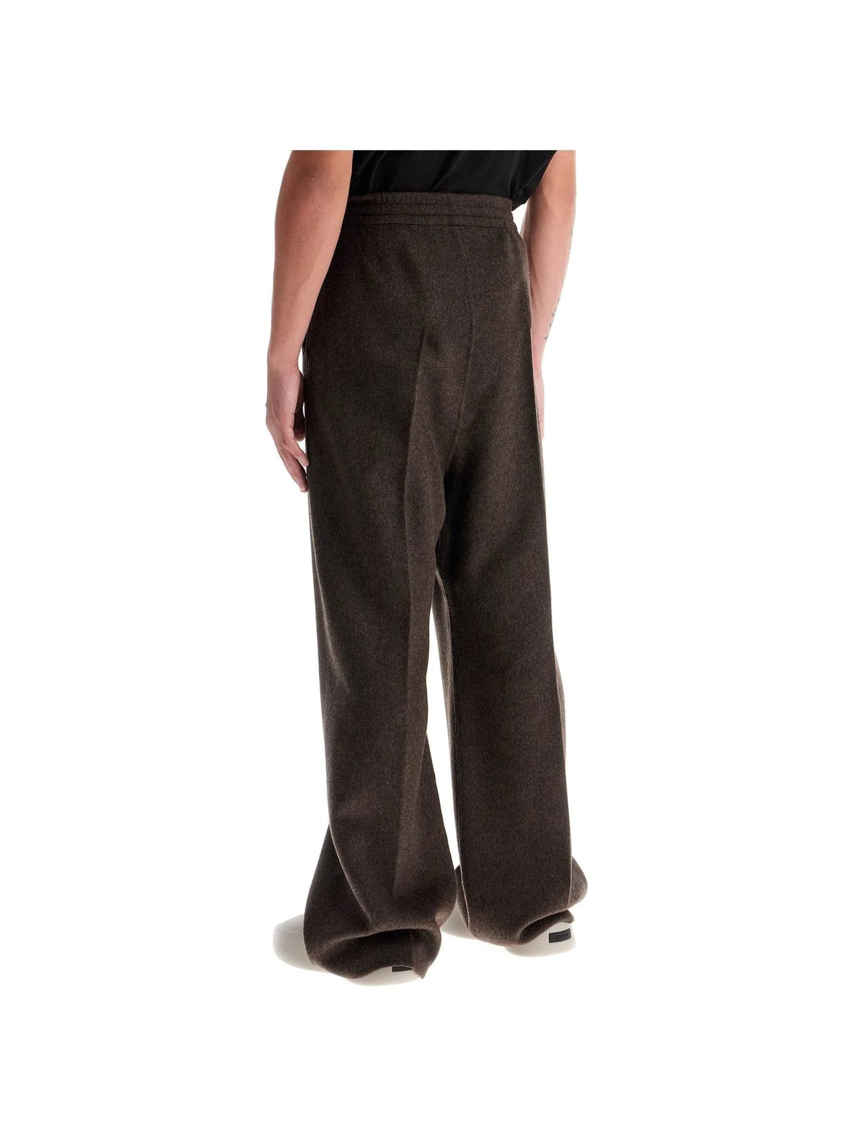 Brushed Wool Drawstring Trousers-Fear of God-JOHN JULIA