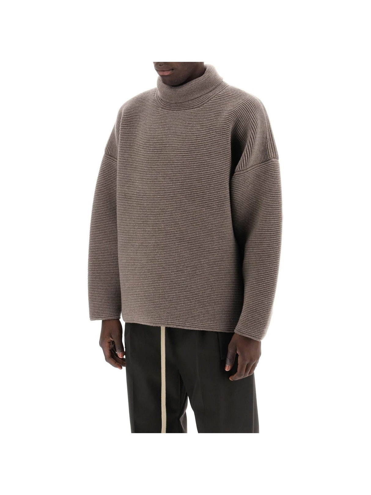 Heavy Ottoman Ribbed Wool Sweater