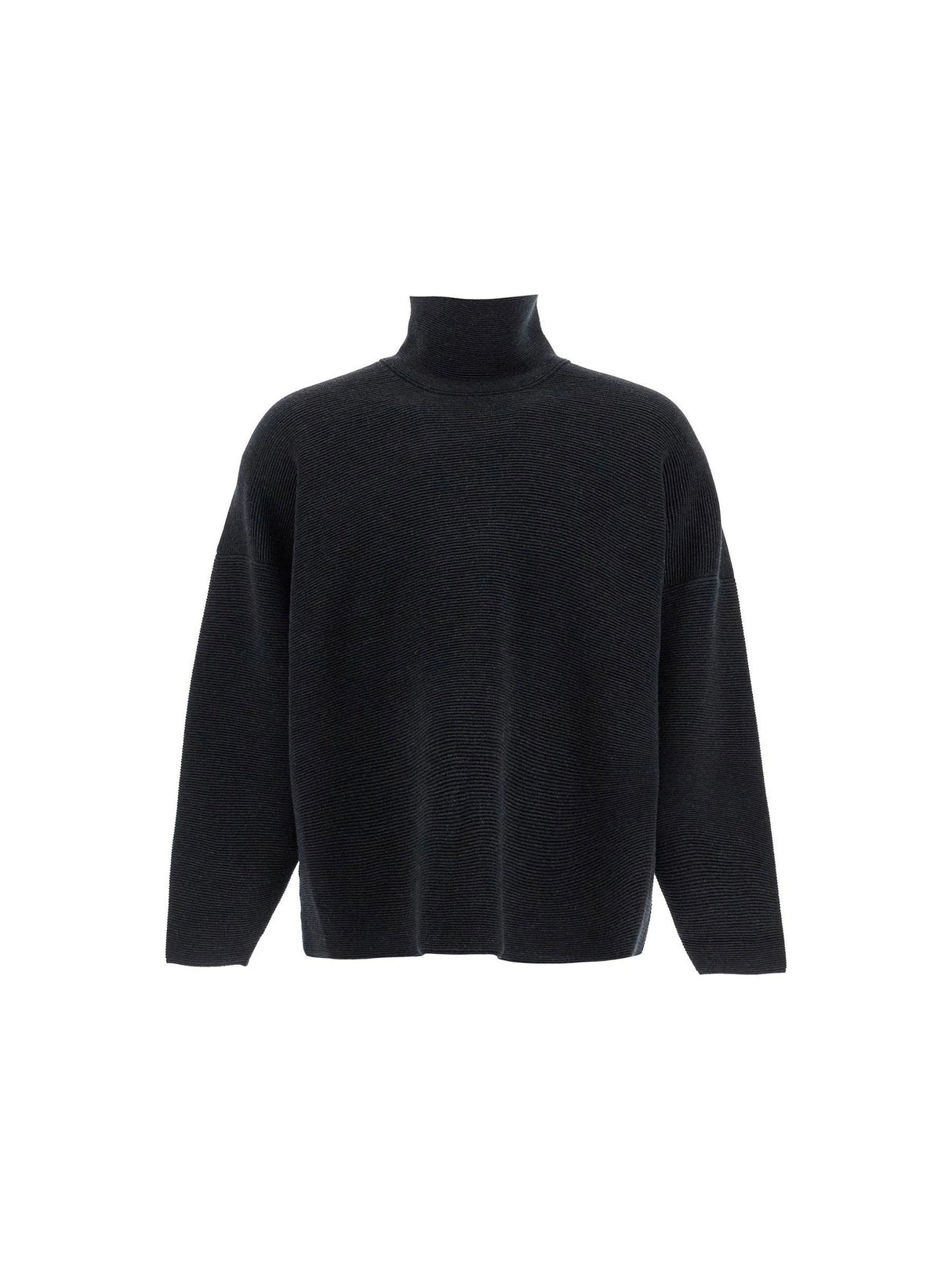 High-neck Ottoman Pullover