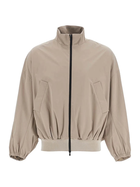 High-necked Vented Track Jacket With