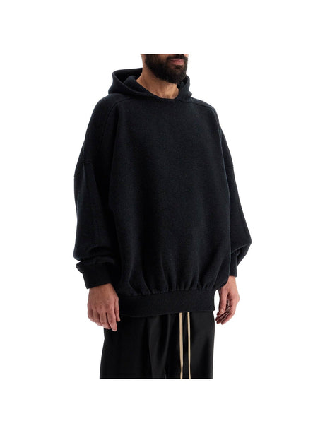 Hooded Knit Sweatshirt With