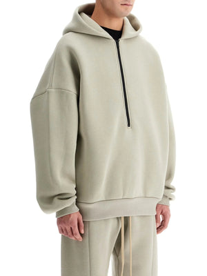 Hooded Sweatshirt With Half Zip