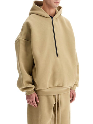 Hooded Sweatshirt With Half Zip