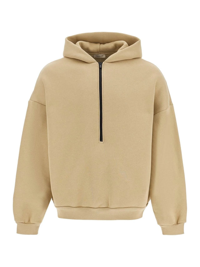 Hooded Sweatshirt With Half Zip