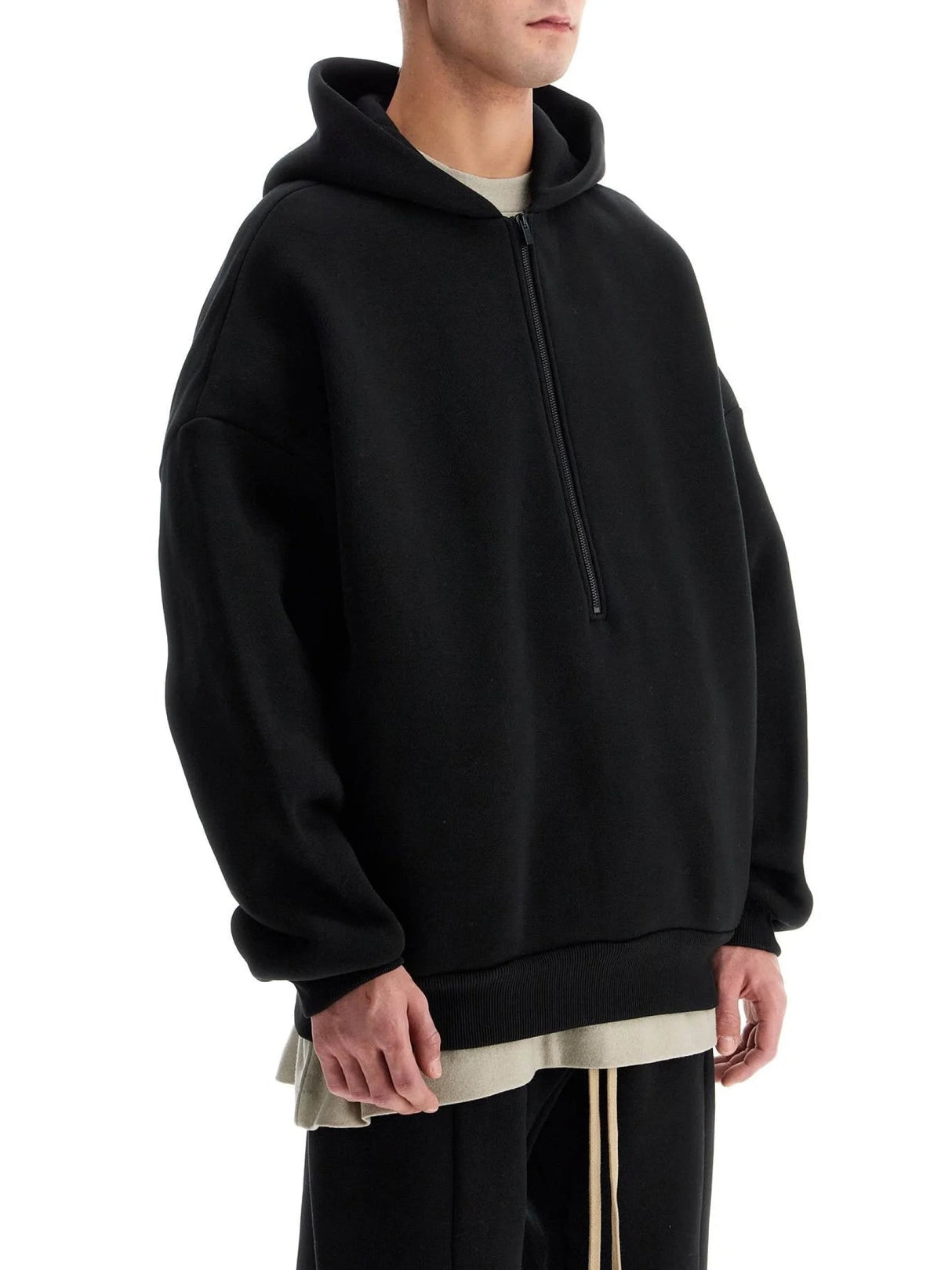 FEAR OF GOD-Hooded Sweatshirt With Half Zip-JOHN JULIA