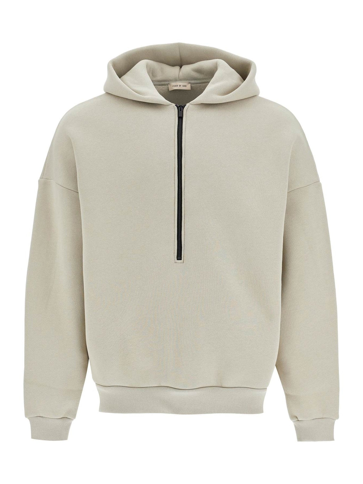 Hooded Sweatshirt With Half Zip