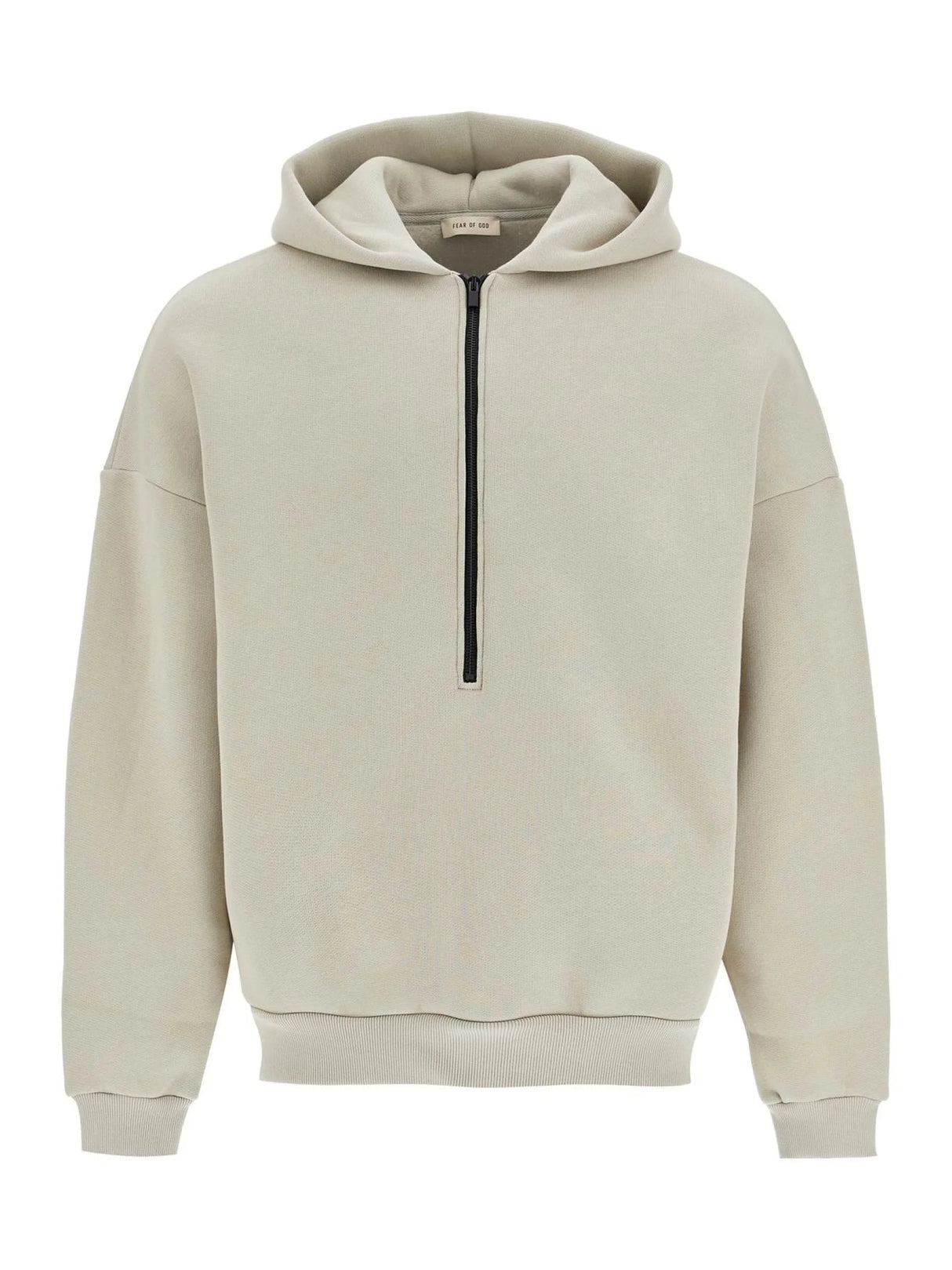 Hooded Sweatshirt With Half Zip