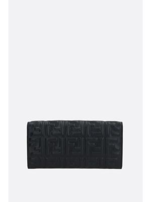 Baguette Ff Embossed Nappa Wallet On Chain