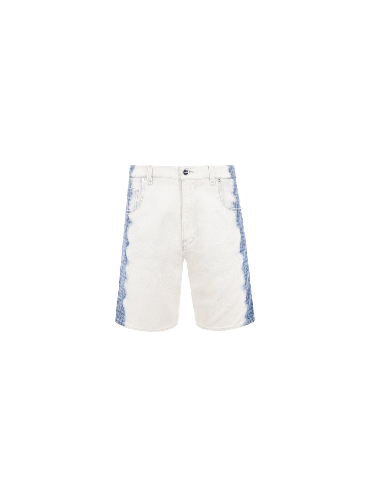 Bleach Shaded Denim Shorts-FENDI-JOHN JULIA