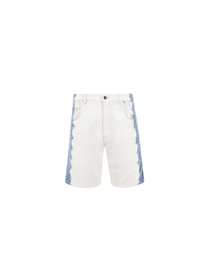 Bleach Shaded Denim Shorts-FENDI-JOHN JULIA