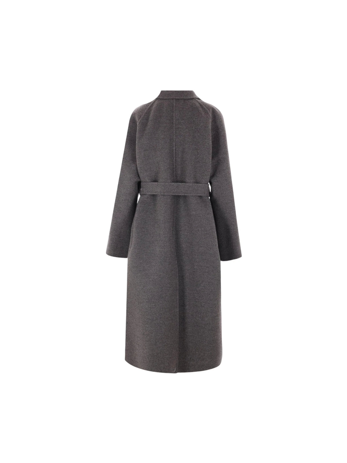 Double Wool Coat With Fur Pockets-FENDI-JOHN JULIA