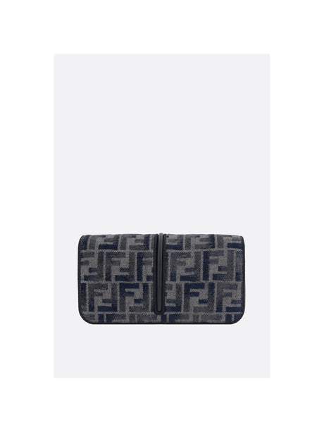 Fendigraphy FF Chenille Wallet On Chain-FENDI-JOHN JULIA