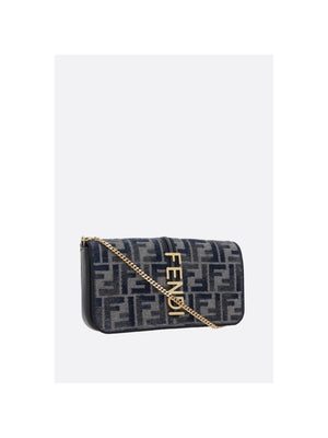 Fendigraphy FF Chenille Wallet On Chain-FENDI-JOHN JULIA