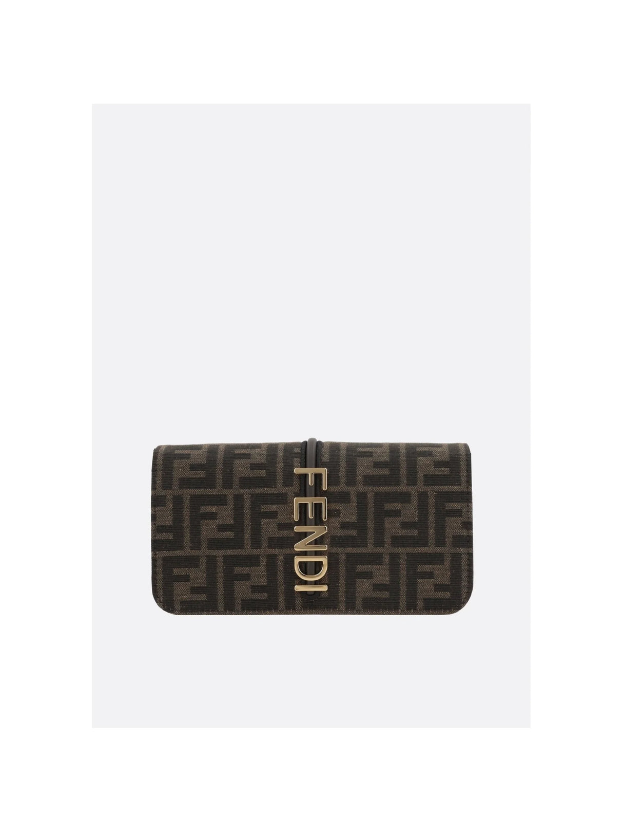 Fendigraphy Smooth Leather Wallet On Chain-FENDI-JOHN JULIA