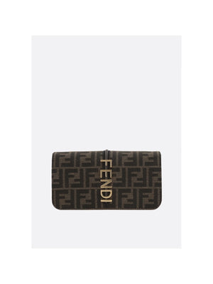 Fendigraphy Smooth Leather Wallet On Chain-FENDI-JOHN JULIA