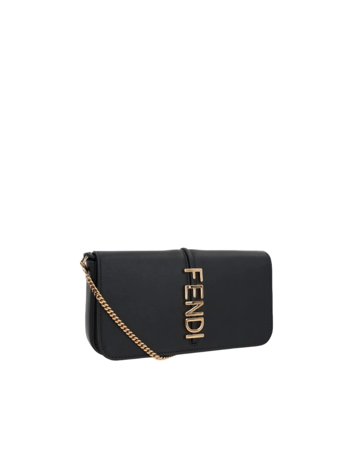 Fendigraphy Smooth Leather Wallet On Chain-FENDI-JOHN JULIA