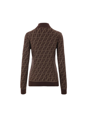 FENDI-FF Cotton Knit Sweater-JOHN JULIA