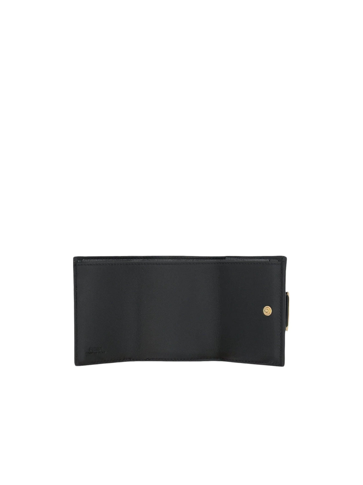 FF Embossed Leather Micro Trifold Wallet-FENDI-JOHN JULIA