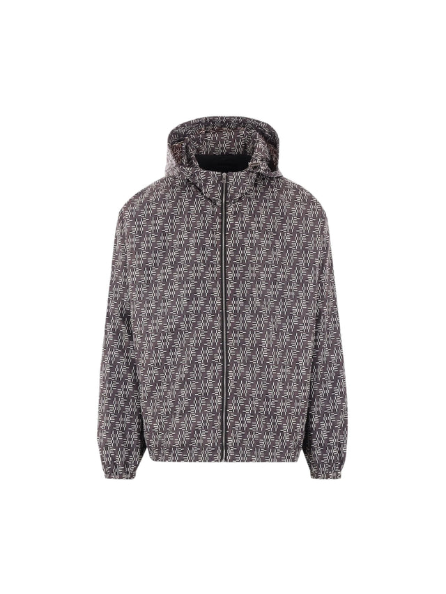 FF Labyrinth Print Nylon Windbreaker-FENDI-JOHN JULIA